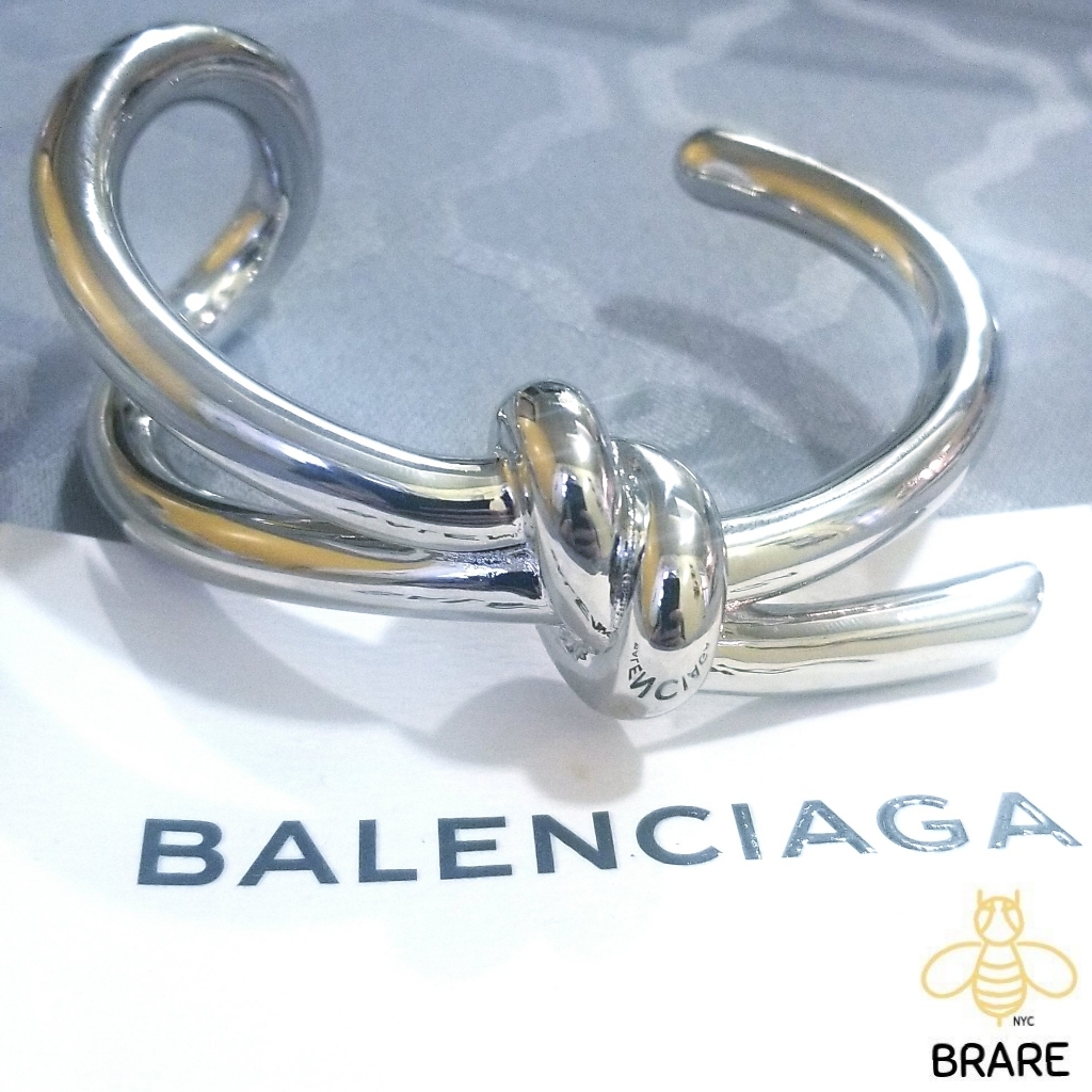 Balenciaga Knot Silver Bracelet